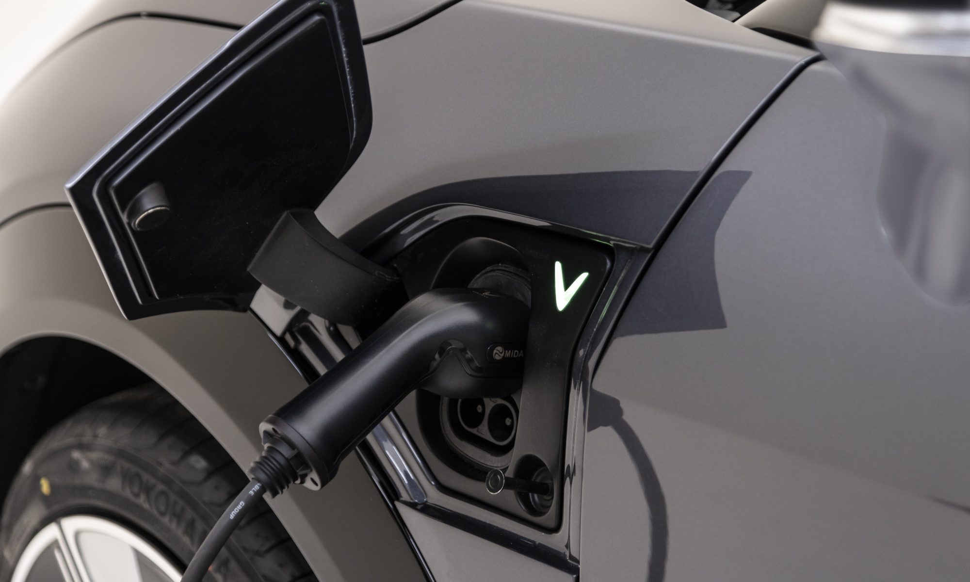 Gray VinFast VF9 Charging