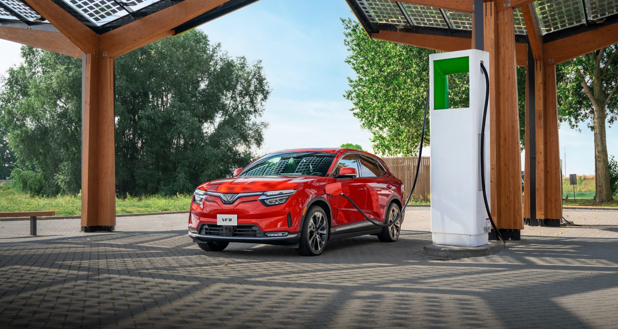 Vinfast VF8 at Charging Station