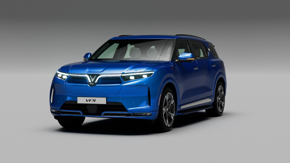 2025 VinFast VF9 Front View in Blue