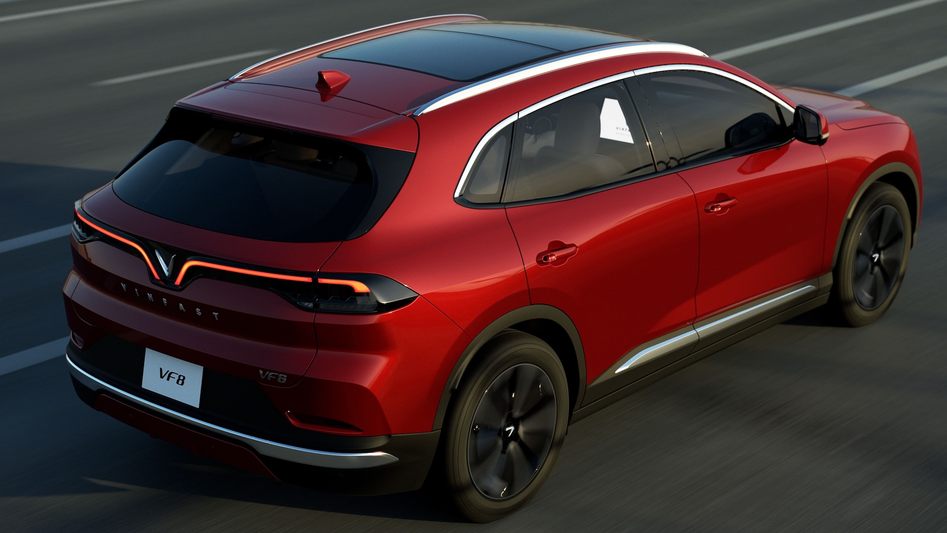 VinFast VF8 Rear Side View