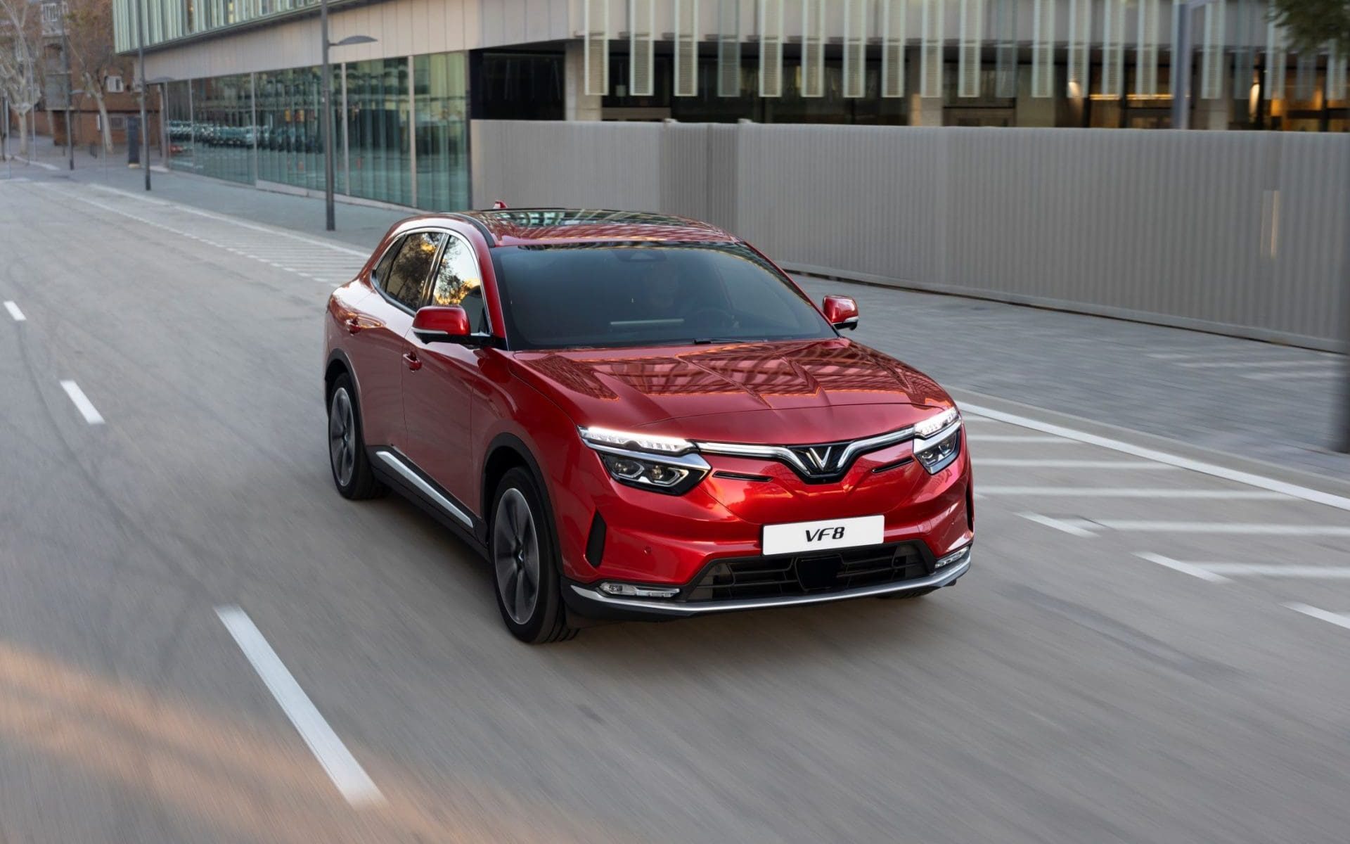 2025 VinFast VF8 Driving on the Road