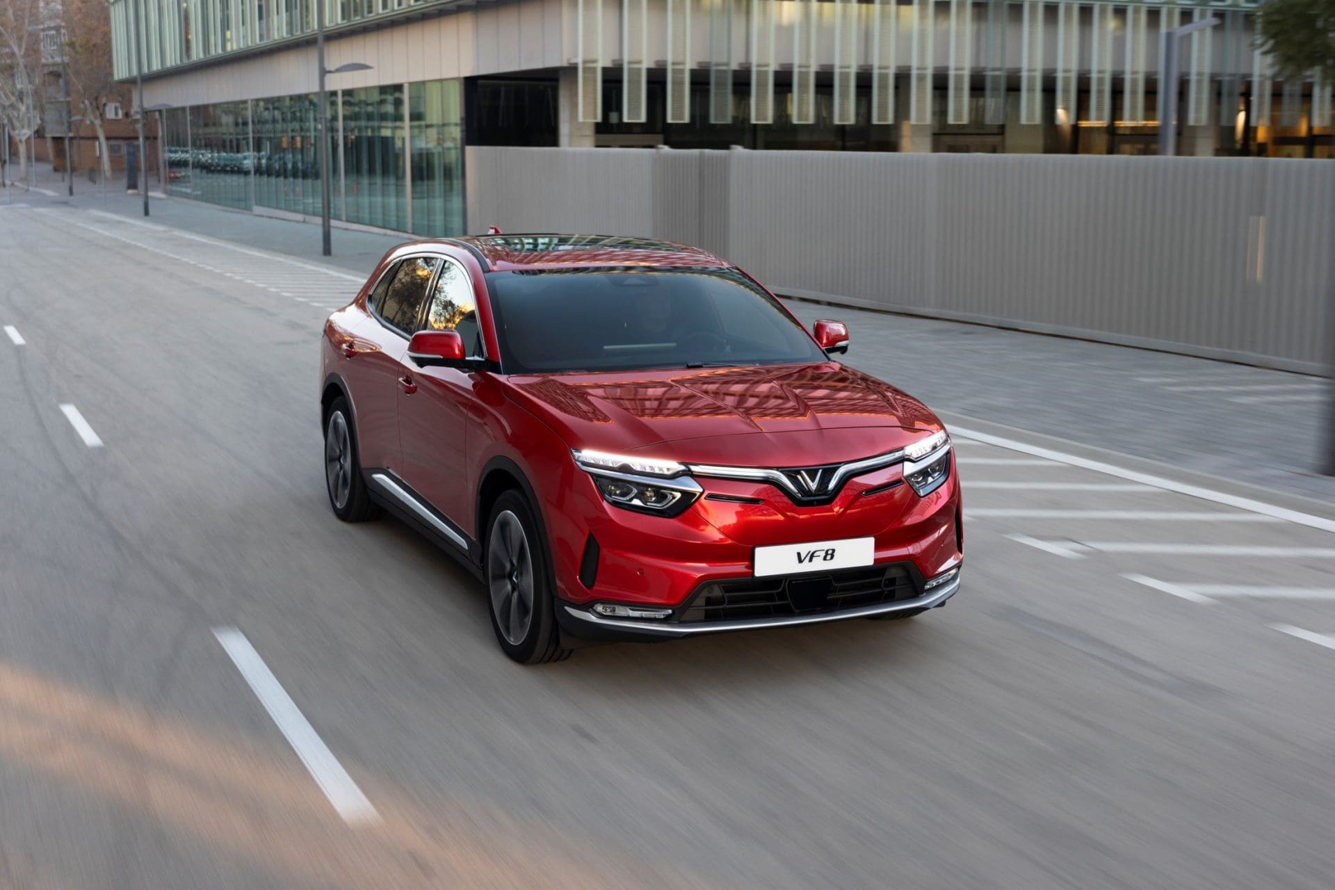 2025 VinFast VF8 Driving on the Road