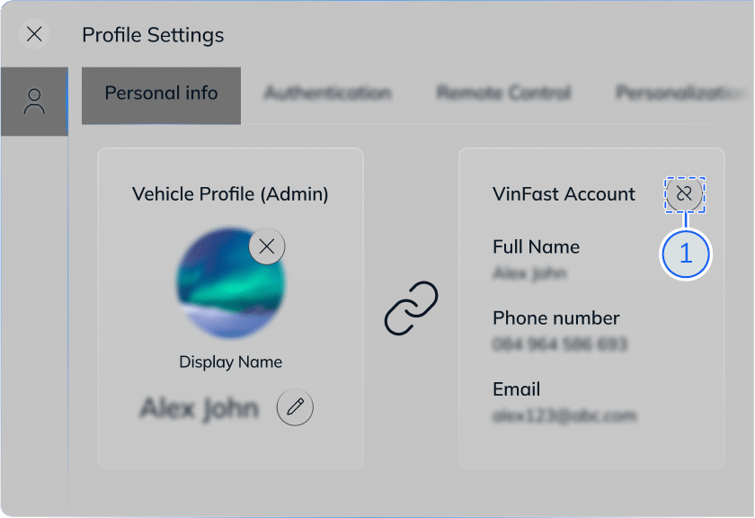 VinFast Change Profile Information