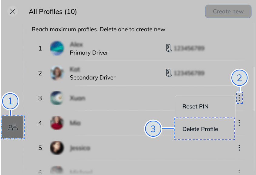 VinFast Delete Profile