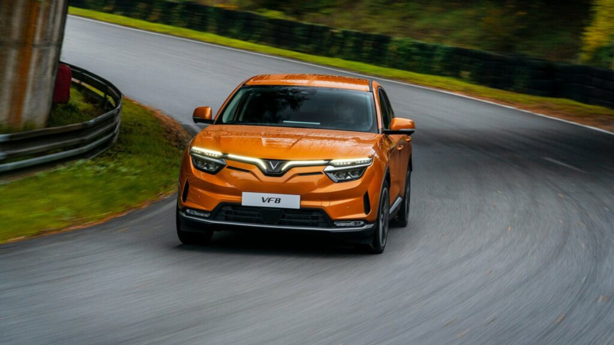 VinFast VF8 Driving on the Road