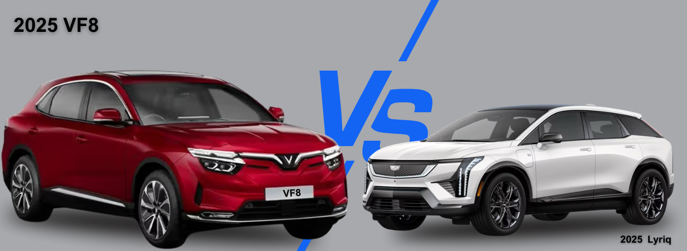 2025 VinFast VF8 vs the Cadillac Lyriq