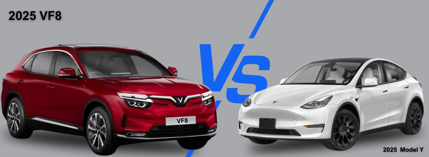 2025 VinFast VF8 vs the Tesla Model Y