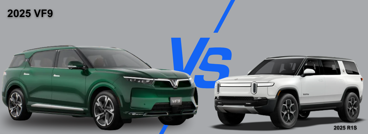 2025 VinFast VF9 vs the Rivian R1S