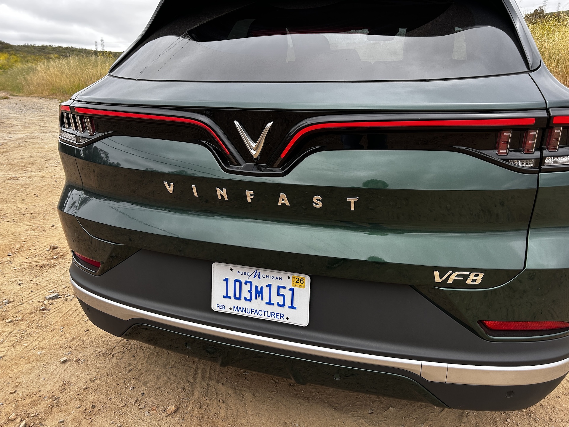 2025 VinFast VF8 Tailgate and Rear View