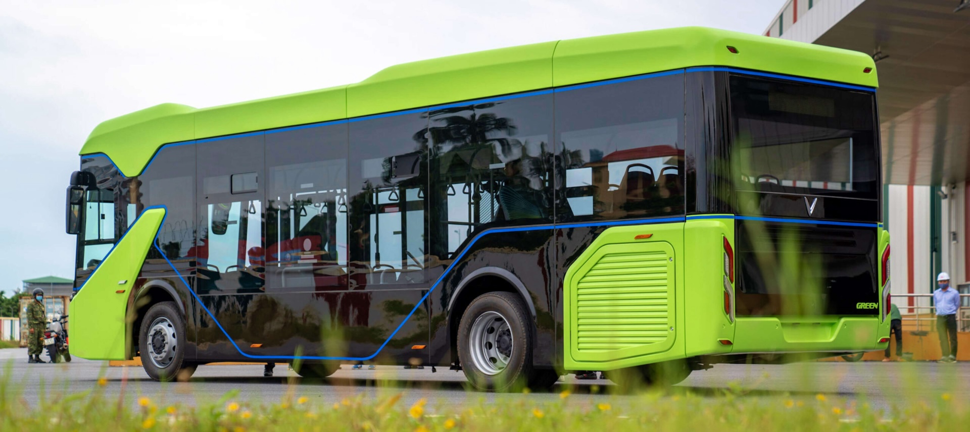 VinFast Electric Buses EV Side Profile