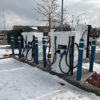 EV Charging Station in Snowy weather
