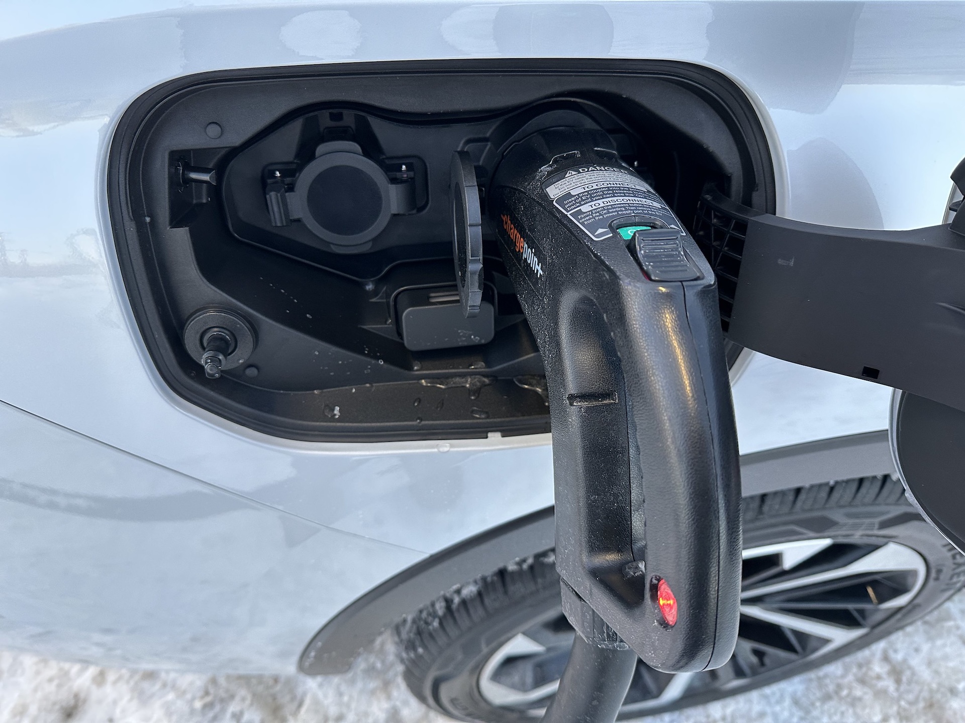 EV Vehicle at a charging station