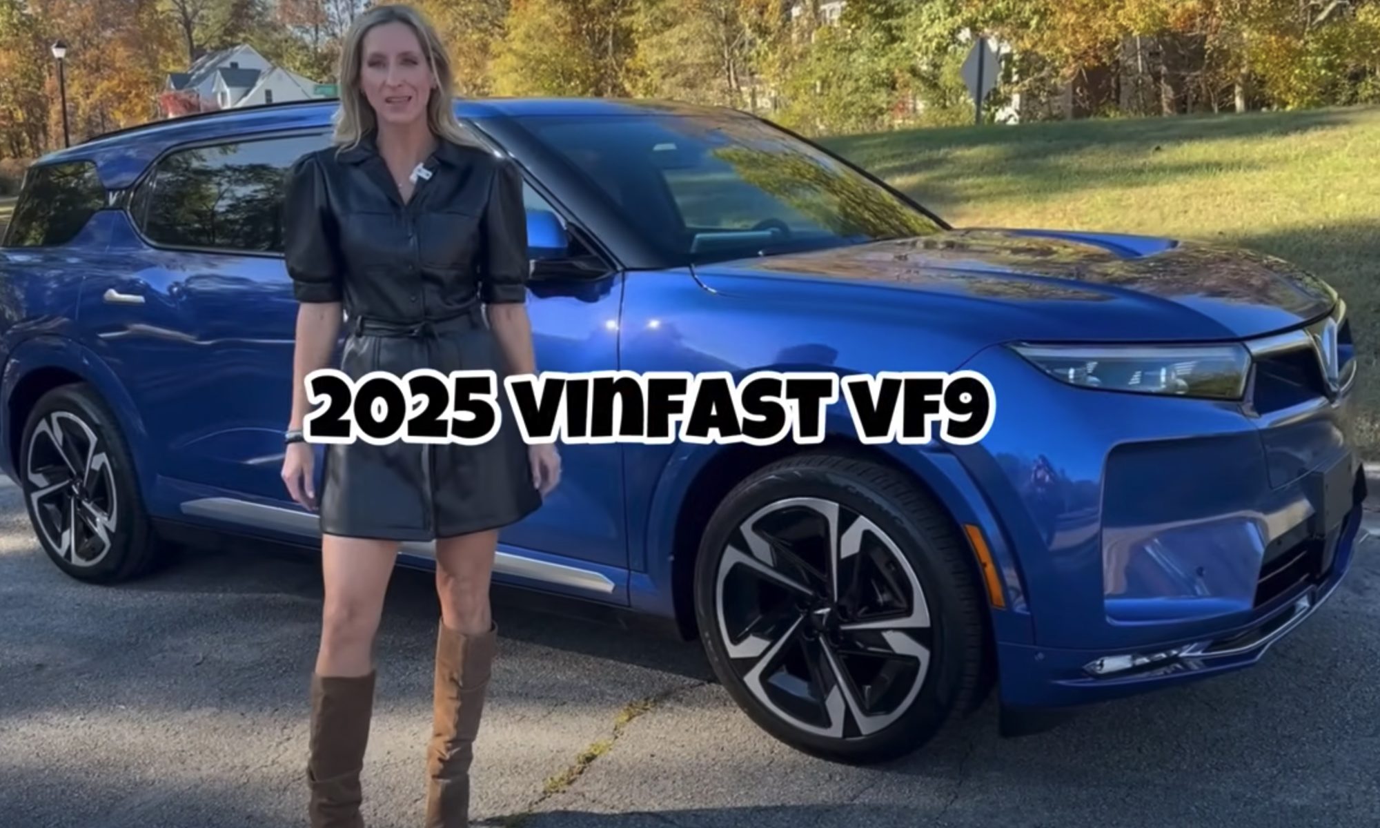 Real Mom Review shot of the VinFast VF9