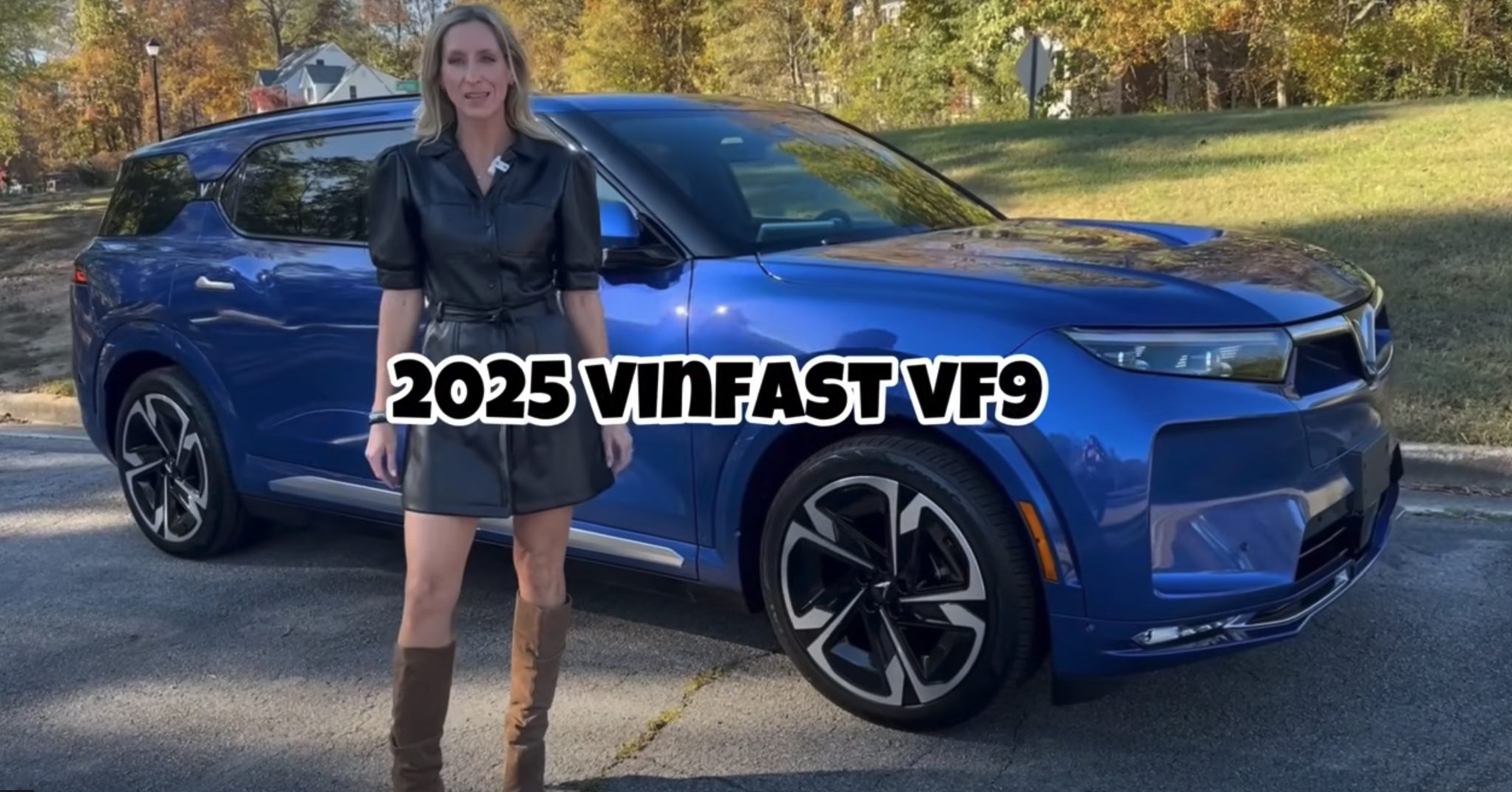 Real Mom Review shot of the VinFast VF9