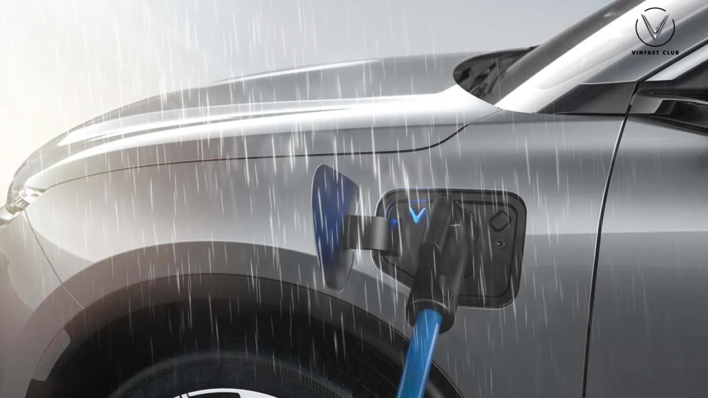 Charging an EV in the rain